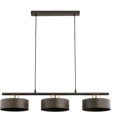 Suspension déco métal brune/dorée 3xE27 15W SELIA Alfa - Publicité Suspension déco métal brune/dorée 3xE27 15W SELIA Alfa - Publicité