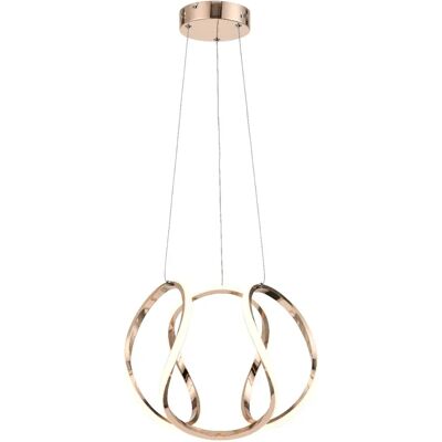Suspension Clarence rose doré LED 40W Ø35cm Reality - Publicité Suspension Clarence rose doré LED 40W Ø35cm Reality - Publicité