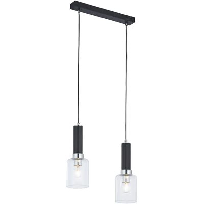Jupiter Suspension barre 2 lampes - Noir - Publicité Jupiter Suspension barre 2 lampes - Noir - Publicité