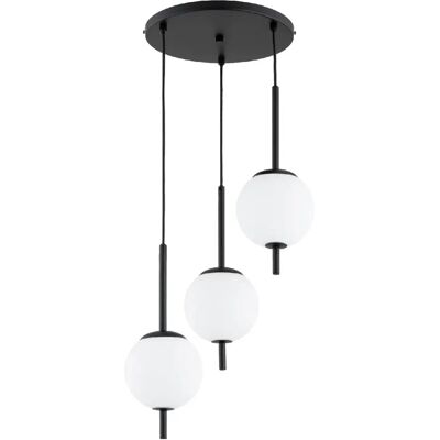 Alfa Suspension minimaliste noir/blanc 3 globes E14 DIORA - Publicité Alfa Suspension minimaliste noir/blanc 3 globes E14 DIORA - Publicité