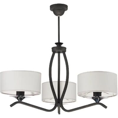 Jupiter Suspension plafond 3 lampes - Gris graphite - Publicité Jupiter Suspension plafond 3 lampes - Gris graphite - Publicité