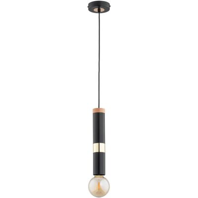 Suspension moderne noir/or bois E27 15W Gambit Alfa - Publicité Suspension moderne noir/or bois E27 15W Gambit Alfa - Publicité