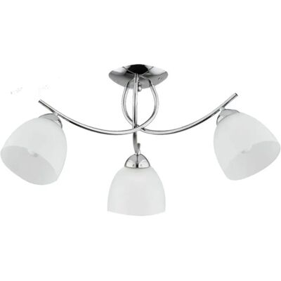 Plafonnier moderne chromé MARISA 3xE27 15W 63cm Alfa - Publicité Plafonnier moderne chromé MARISA 3xE27 15W 63cm Alfa - Publicité