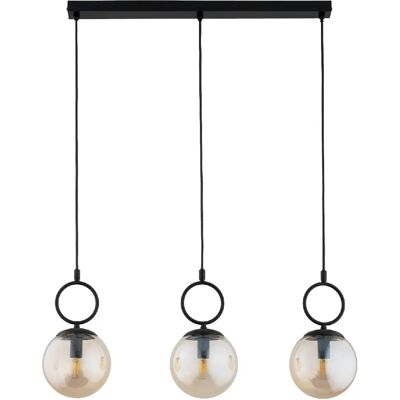 Suspension déco boules noir/ambre 3xE14 10W SITRO Alfa - Publicité Suspension déco boules noir/ambre 3xE14 10W SITRO Alfa - Publicité