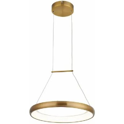 Suspension moderne anneau doré Ø40 LED 24W Thea Reality - Publicité Suspension moderne anneau doré Ø40 LED 24W Thea Reality - Publicité