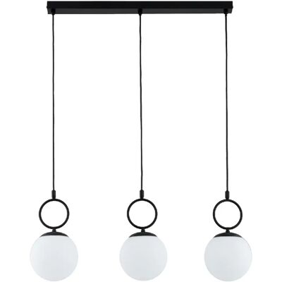 Suspension noire/blanche 3 globes 3xE14 10W Alfa SITRO - Publicité Suspension noire/blanche 3 globes 3xE14 10W Alfa SITRO - Publicité