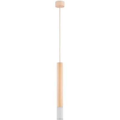 Suspension tube déco bois clair Adori E14 110cm Alfa - Publicité Suspension tube déco bois clair Adori E14 110cm Alfa - Publicité