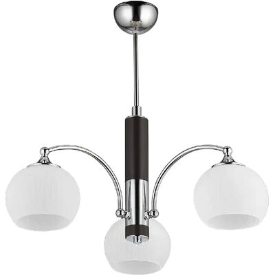 Jupiter Suspension 3 lampes métal - Argent - Publicité Jupiter Suspension 3 lampes métal - Argent - Publicité