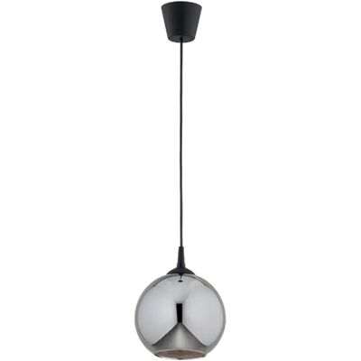 Suspension Daxia globe verre fumé noir 1xE27 Alfa Ø20 - Publicité Suspension Daxia globe verre fumé noir 1xE27 Alfa Ø20 - Publicité