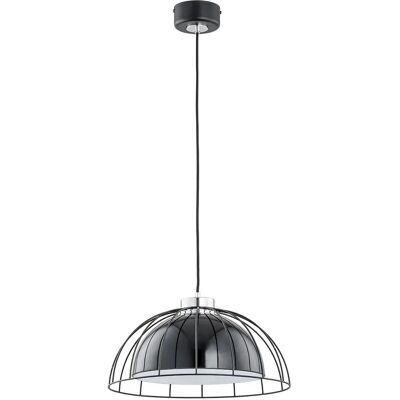 Suspension Alfa Bat Bowl noire/blanche E27 60W Ø41cm - Publicité Suspension Alfa Bat Bowl noire/blanche E27 60W Ø41cm - Publicité