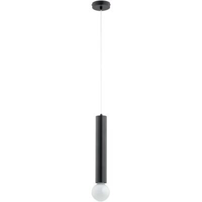 Suspension minimaliste noire tube E27 15W TWISTER Alfa - Publicité Suspension minimaliste noire tube E27 15W TWISTER Alfa - Publicité