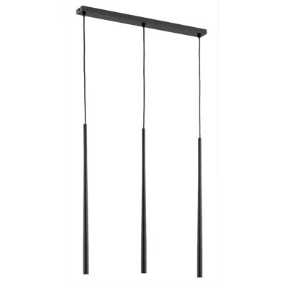 Alfa Suspension moderne noire tubes longs 3xG9 10W CARMEN - Publicité Alfa Suspension moderne noire tubes longs 3xG9 10W CARMEN - Publicité