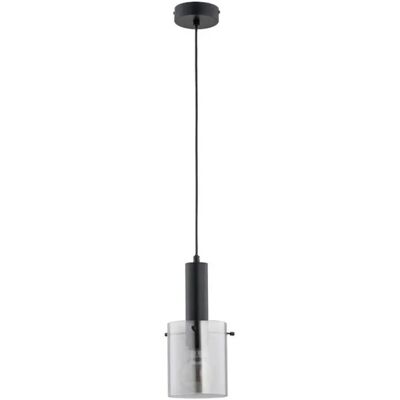 Suspension Celia noire métal/verre Ø15 E27 15W Alfa - Publicité Suspension Celia noire métal/verre Ø15 E27 15W Alfa - Publicité