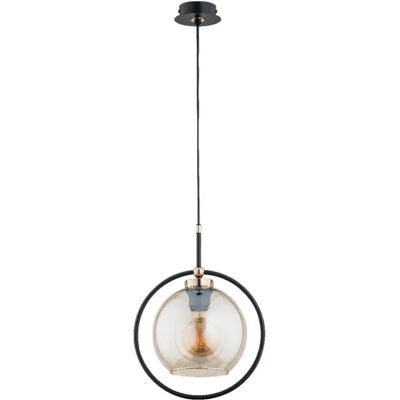 Suspension moderne verre Ø28 noir/or SELDI E27 15W Alfa - Publicité Suspension moderne verre Ø28 noir/or SELDI E27 15W Alfa - Publicité