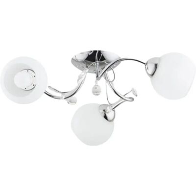 Plafonnier classique chromé 3xE27 15W Livia Pro Alfa - Publicité Plafonnier classique chromé 3xE27 15W Livia Pro Alfa - Publicité