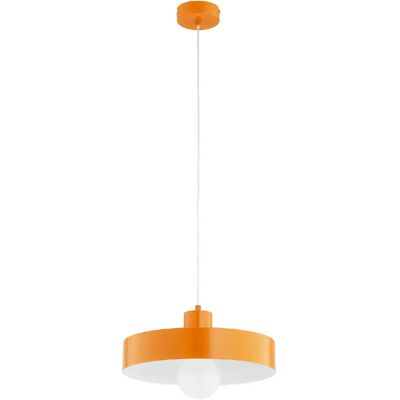 Suspension minimaliste orange/blanc E27 15W Alfa Nevera - Publicité Suspension minimaliste orange/blanc E27 15W Alfa Nevera - Publicité