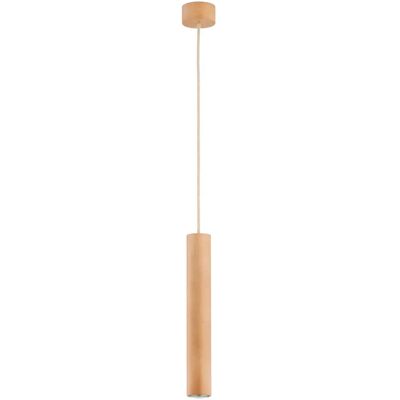 Suspension tube bois clair rustique GU10 ANAID Alfa - Publicité Suspension tube bois clair rustique GU10 ANAID Alfa - Publicité