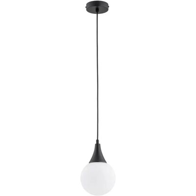 Alfa Suspension minimaliste noire/blanche globe 1xE14 10W - Publicité Alfa Suspension minimaliste noire/blanche globe 1xE14 10W - Publicité