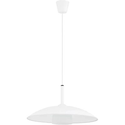 Alfa Suspension moderne blanche abat-jour large E27 15W ERSO - Publicité Alfa Suspension moderne blanche abat-jour large E27 15W ERSO - Publicité