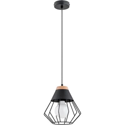 Suspension loft indus noire bois 1xE27 15W FAWN Alfa - Publicité Suspension loft indus noire bois 1xE27 15W FAWN Alfa - Publicité