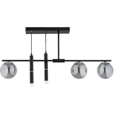 Alfa Suspension moderne noire boules/tubes 5x E14/G9 FILIS - Publicité Alfa Suspension moderne noire boules/tubes 5x E14/G9 FILIS - Publicité