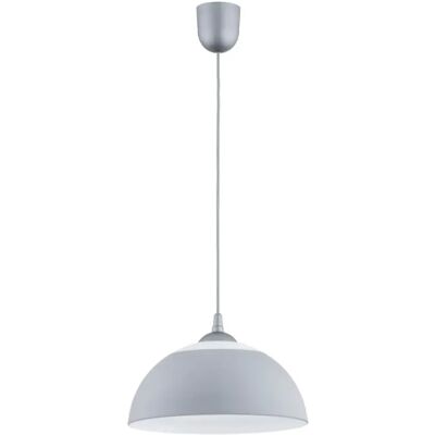 Suspension grise abat-jour rond BEZA MAK E27 15W Alfa - Publicité Suspension grise abat-jour rond BEZA MAK E27 15W Alfa - Publicité