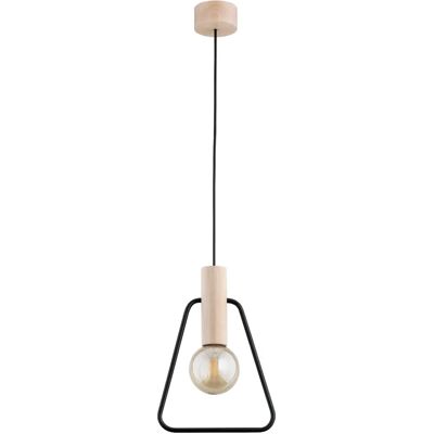 Alfa Suspension scandinave bois trapèze noir E27 15W LOFT - Publicité Alfa Suspension scandinave bois trapèze noir E27 15W LOFT - Publicité