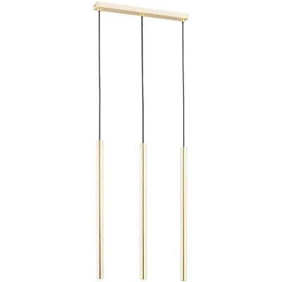 Suspension barre tubes dorée métal 3xG9 Collet Alfa - Publicité Suspension barre tubes dorée métal 3xG9 Collet Alfa - Publicité