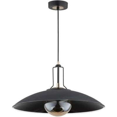 Suspension loft dôme métal noir Ø47 AURUS E14 10W Alfa - Publicité Suspension loft dôme métal noir Ø47 AURUS E14 10W Alfa - Publicité