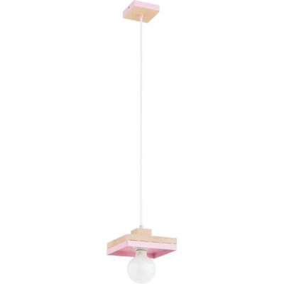 Suspension décorative rose bois MIKO Alfa E27 15W 1 pt - Publicité Suspension décorative rose bois MIKO Alfa E27 15W 1 pt - Publicité