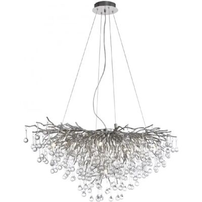 Suspension Paul Neuhaus Icicle - 10 G9, 40W, Argent - Luminaire Suspendu - Publicité Suspension Paul Neuhaus Icicle - 10 G9, 40W, Argent - Luminaire Suspendu - Publicité