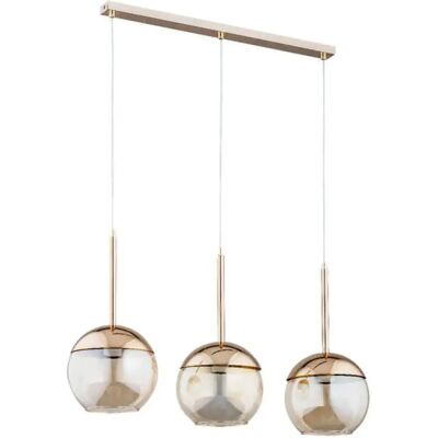 Lustre moderne boules dorées 3xE27 Alfa Volda 62159 - Publicité Lustre moderne boules dorées 3xE27 Alfa Volda 62159 - Publicité