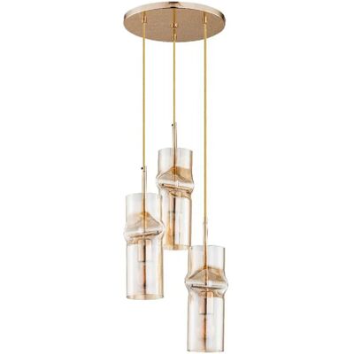 Lustre Alfa Kapris or 3 lumières E27 60W variateur 61015 - Publicité Lustre Alfa Kapris or 3 lumières E27 60W variateur 61015 - Publicité