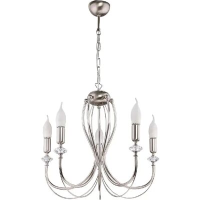 Jupiter Lustre chandelier classique - Argent - Publicité Jupiter Lustre chandelier classique - Argent - Publicité