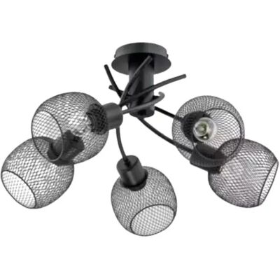Lustre moderne métal Alfa WASTA noir mat doré 5xE27 - Publicité Lustre moderne métal Alfa WASTA noir mat doré 5xE27 - Publicité