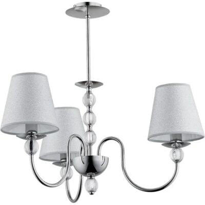 Suspension Emmanuelle 3 lumières E14 chromée Alfa Ø52 - Publicité Suspension Emmanuelle 3 lumières E14 chromée Alfa Ø52 - Publicité