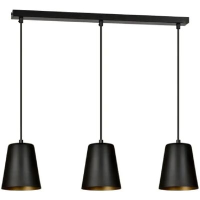 Emibig Suspension Milagro 3 lumières - Noir - Publicité Emibig Suspension Milagro 3 lumières - Noir - Publicité
