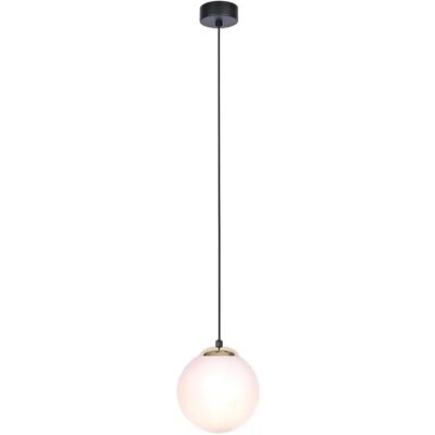 Suspension moderne boule verre blanc E27 Kaja ISLA K-4911 - Publicité Suspension moderne boule verre blanc E27 Kaja ISLA K-4911 - Publicité