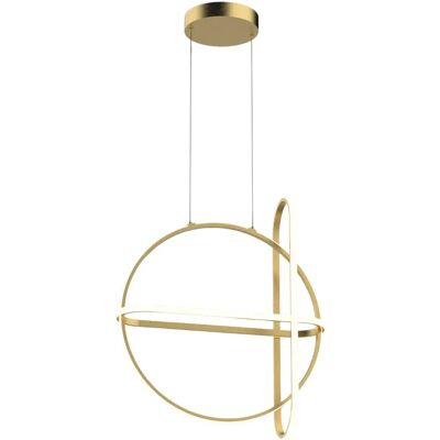 Italux Cerrila - Suspension LED moderne dorée - Lampe suspendue - Publicité Italux Cerrila - Suspension LED moderne dorée - Lampe suspendue - Publicité