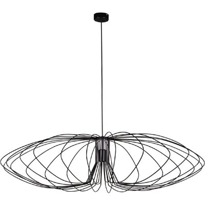 Suspension moderne noire métal Ø110 1xE27 Kaja Tizi - Publicité Suspension moderne noire métal Ø110 1xE27 Kaja Tizi - Publicité