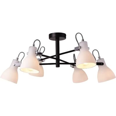 Suspension loft métal noir/blanc 6xE14 Kaja KANTI K-8109 - Publicité Suspension loft métal noir/blanc 6xE14 Kaja KANTI K-8109 - Publicité