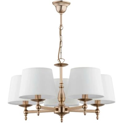 Lustre suspension classique laiton, 5xE14 Alfa Roksana - Publicité Lustre suspension classique laiton, 5xE14 Alfa Roksana - Publicité
