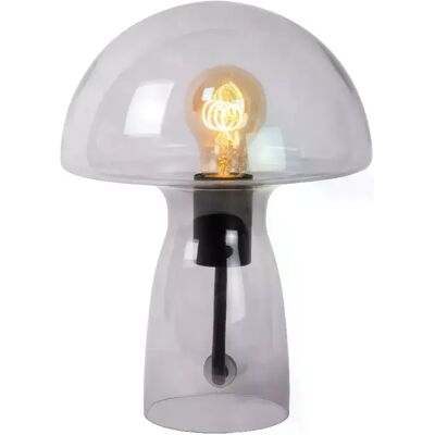Lucide Fungo Lampe de Table Moderne Gris Fumé - 1xE27 - Publicité Lucide Fungo Lampe de Table Moderne Gris Fumé - 1xE27 - Publicité