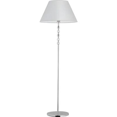 Lampadaire minimaliste chromé Emmanuelle E27 15W Alfa - Publicité Lampadaire minimaliste chromé Emmanuelle E27 15W Alfa - Publicité