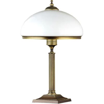 Lampe de bureau Jupiter Zeus Classique Laiton Patiné - Publicité Lampe de bureau Jupiter Zeus Classique Laiton Patiné - Publicité