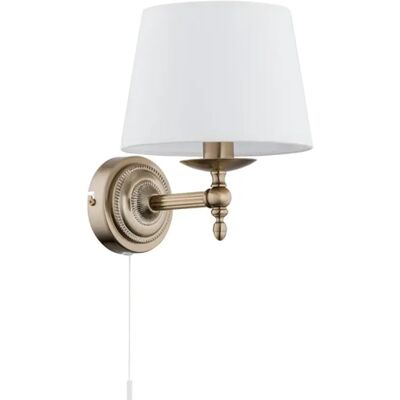 Applique murale Alfa Roksana 1xE14 40W laiton, blanc - Publicité Applique murale Alfa Roksana 1xE14 40W laiton, blanc - Publicité