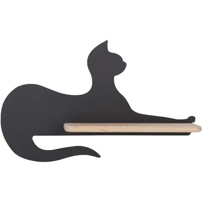 Candellux Applique Murale Chat Noir avec Étagère en Bois - Applique - Publicité Candellux Applique Murale Chat Noir avec Étagère en Bois - Applique - Publicité