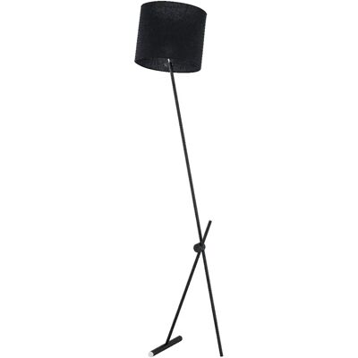 Lampadaire noir métal abat-jour E27 15W 170cm ALEXY Alfa - Publicité Lampadaire noir métal abat-jour E27 15W 170cm ALEXY Alfa - Publicité