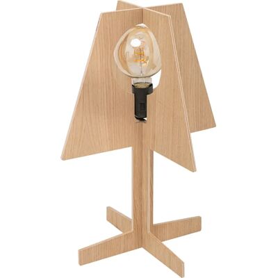 Zumaline Lighting - Lampe de table chêne - Bois - 47 cm - E27 - Publicité Zumaline Lighting - Lampe de table chêne - Bois - 47 cm - E27 - Publicité