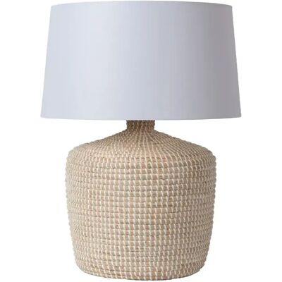 Lucide Ambala - Lampe de table - 1xE27 - Naturel - Publicité Lucide Ambala - Lampe de table - 1xE27 - Naturel - Publicité